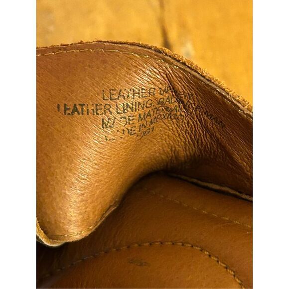 Born Teayo 30506 Women's 8M Brown Suede Leather Slide Wedge Crossover Sandals - Picture 9 of 10